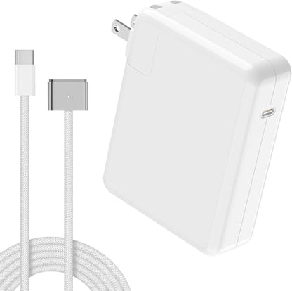 140W Charger for Mac Book Pro 16 14 inch Mac Air 15 13 inch 2025 2024 2023 2022 2021 M1 M2 M3 M4 Fast Charger Power Adapter & 6.6FT Type C to Magnetic 3 Braided Cable LED Original Quality