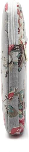 Laptop Sleeve Case Bag Cover with Pocket for MacBook Pro 16 and 16 inch HP Lenovo Dell ASUS Acer Notebook Computer (Grey Rose) - color: Grey Rose, size: 16 inch