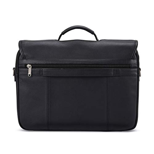 Samsonite Classic Leather Flapover - color: Black