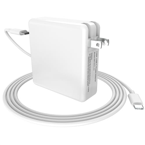 Mac Book Pro Charger 118W USB C Laptop Charger Power Adapter | Fit MacBook Pro/Air/Neo 13 14 15 16 inch, M1 M2 M3 M4, iPad Pro and All Type C Port Devices, 6.6 Ft USB C to C Cable - color: White
