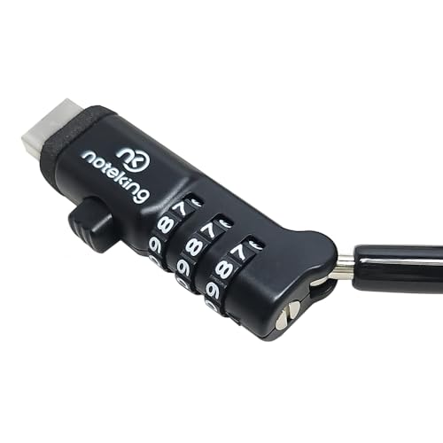 USB Port Lock for Laptop 3 Dial Combination Security Cable Lock, Black Laptop Security Lock, USB Cable Lock, Computer Locking Cable