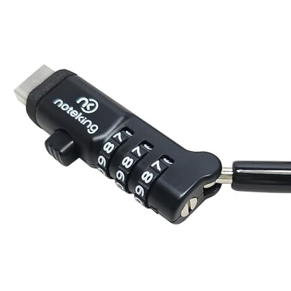 USB Port Lock for Laptop 3 Dial Combination Security Cable Lock, Black Laptop Security Lock, USB Cable Lock, Computer Locking Cable