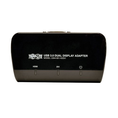 Tripp Lite USB to DVI and HDMI Dual Monitor Video Display Adapter, USB 3.0 SuperSpeed (U344-001-HDDVI) - style: HDMI & DVI Dual Monitor