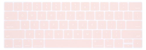 Soft Silicone English Language Keyboard Cover Skin Compatible with MacBook Pro 13 inch and 15 inch with Touch Bar Models: A2159 / A1989 / A1990 / A1706/ A1707 - Release 2019 2018 2017 2016- Light Pink - color: English Language, Light Pink, size: Compatibl