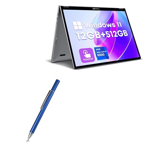 BoxWave Stylus Pen Compatible with Chuwi MiniBook X N100 2-in-1 Touchscreen Laptop (10.51 in) - FineTouch Capacitive Stylus, Super Precise Stylus Pen - Lunar Blue