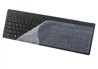 Silicone Keyboard Skin Cover Compatible for HP USB Slim Business Keyboard KU-1469 SK-2120 KB-1469 803181 KBAR211 T4E63AT and HP EliteOne 800 G4 All-in-One PC (Clear)