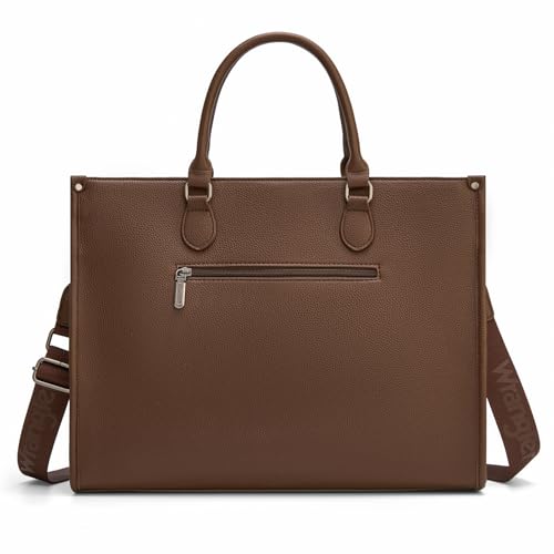 Wrangler Laptop Tote Bag for Women Western Style Work Crossbody Bag - color: Cow-coffee