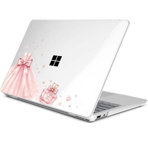 Batianda Topographic Princess Bow for Microsoft Surface Laptop 13 inch | Fits Surface Laptop 2025 13" Surface Laptop for Business 2026, Slim Hard Shell, Lightweight Protection, Precision Fit - color: Princess Bow
