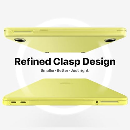 Macaset for MacBook Neo Case 13 inch 2026 (A18 Pro, Model A3404) - Citrus | Scratch & Fingerprint | ResistantPrecision 1:1 Fit | True-to-Original Color | Matte Hard Shell, Yellow Cover - color: Citrus Clear