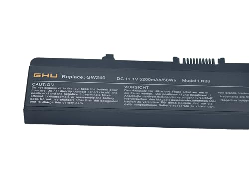 GHU Premium Battery 58Wh Compatible with Dell Inspiring 1545 Module Type X284G RN873 GW240 1525 Recharges Over 500 Times