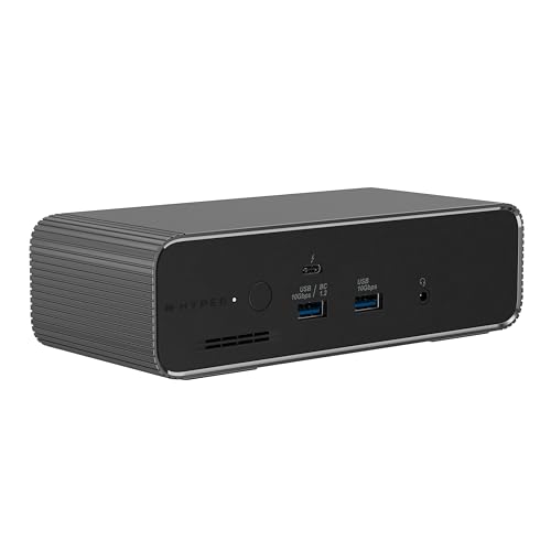 HyperDrive Next Thunderbolt 5 Dock with SSD Enclosure — 120Gbps Computer Docking Station with Triple 4K Display, Thunderbolt Share, M.2 PCIe Gen4 Slot, AI Module Support, USB-A, 2.5G Ethernet