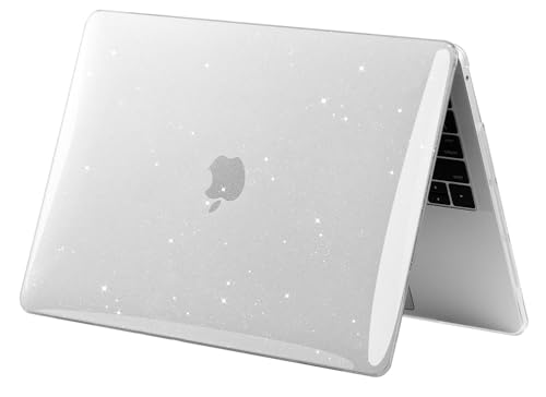 UESWILL Compatible with MacBook Pro 16 inch Case 2021-2026 Release M5 M4 M3 M2 M1 Pro Max chip Model: A3429 A3428 A3403 A3186 A2991 A2780 A2485, Glossy Sparkly Hard Shell Cover, Glitter Clear - color: Glitter-Clear, size: MacBook Pro 16" (M1 M2 M3 M4 M5)