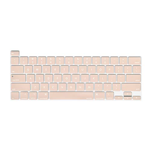 MOSISO Keyboard Cover Compatible with MacBook Pro 13 inch M2 M1 | 2023-2020 A2338 A2289 A2251&Compatible with MacBook Pro 16 2020 2019 A2141 Touch ID, Protective Silicone Skin, Camel - color: Camel