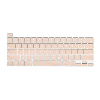 MOSISO Keyboard Cover Compatible with MacBook Pro 13 inch M2 M1 | 2023-2020 A2338 A2289 A2251&Compatible with MacBook Pro 16 2020 2019 A2141 Touch ID, Protective Silicone Skin, Camel - color: Camel