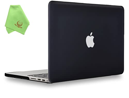 UESWILL Smooth Matte Hard Case Cover Compatible with (Mid 2012-Mid 2015) MacBook Pro 15 inch with Retina Display (No Touch Bar, No CD-ROM) (Model: A1398), Black - color: Black, size: MacBook Pro 15" Retina A1398