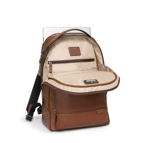 TUMI Harrison Warren Backpack - 15-Inch Laptop Backpack - Stylish Women's & Men's Backpack for Travel & Business - Cognac Leather - color: Cognac