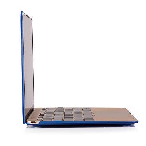 RUBAN Case Compatible with MacBook 12 Inch A1534 - Slim Snap On Hard Shell Protective Cover and Keyboard Cover, Navy Blue - color: Navy Blue