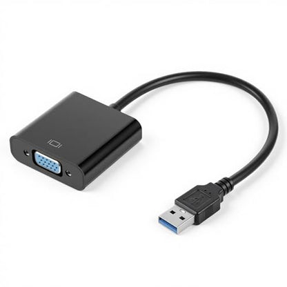 USB to VGA Adapter for Monitor, VGA to USB 3.0/2.0 Converter | 1080P Multi-Display Video Cable for Laptop, Desktop, HDTV, Monitor, Projector, Suitable for WIN7, WIN8, Vista