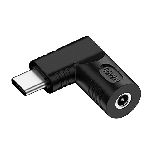 DC Jack 3.5x1.35mm Input to USB-C Type-C Angled 90 Degree Power Plug Charge Adapter for Laptop Phone - style: 3.5x1.35mm