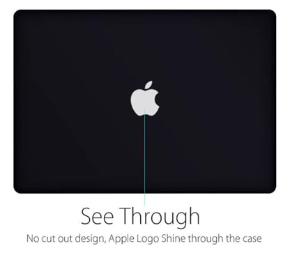 UESWILL 2in1 Smooth Soft Touch Matte Hard Shell Case with Silicone Keyboard Cover Compatible with MacBook Pro 13 inch with CD-ROM (Non-Retina) (Model A1278) + Microfibre Cleaning Cloth, Black - color: Black, size: MacBook Pro 13" (CD-ROM)