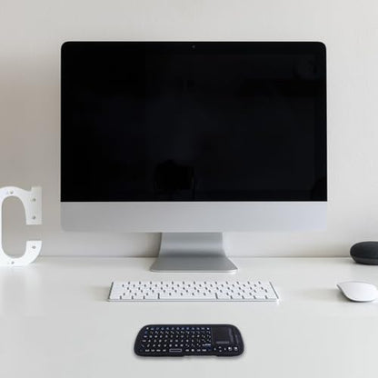 Mini Wireless Keyboard with Touchpad, Bluetooth & 2.4GHz | Touchpad • 2.4GHz USB & Bluetooth • AAA Battery Powered • USB Receiver Included