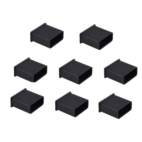 10 PCS USB2.0 Port Anti-dust Plugs, PE Covers Caps Stoppers, Port Protector for PC Computer Laptop Router Network Hub or Other Standard USB 2.0, 0.51 x 0.2 (LxW) - size: USB2.0/Black/10 PCS