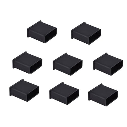 10 PCS USB2.0 Port Anti-dust Plugs, PE Covers Caps Stoppers, Port Protector for PC Computer Laptop Router Network Hub or Other Standard USB 2.0, 0.51 x 0.2 (LxW) - size: USB2.0/Black/10 PCS