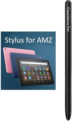 Stylus Pen for AMZ HD 10 Tablet Pen for AMZ Max 11 Tablet and HD 8/7/Kids/Kids Pro All Tablets,Stylus for iPad/iPhone/Samsung/Lenovo/Pixel All Touch Devices (Black) - color: Black