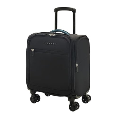 Verage Underseat Carry On Luggage with Wheels,14.5-Inch Plus Underseat | Personal Item Bag,Airline Approved, Laptop Compartment, USB Charging Port - color: Black, size: 14.5-Inch Plus Underseat