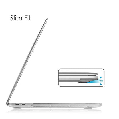 Fintie Hard Shell Case for MacBook Pro 13 Inch, Crystal Clear | A2338(M2 M1) A2251 A2289 A2159 A1989 A1706 A1708 (2016-2023) with/Without Touch Bar, Snap-On Cover, Lightweight - color: Crystal Clear, size: Pro 13 Inch