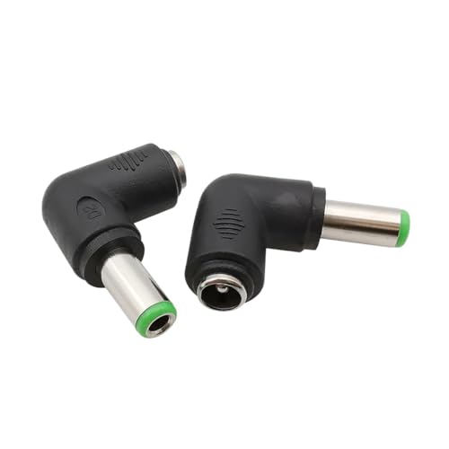 5/2/1Pcs Right Angle DC 5.5 x 2.1mm Female Jack to 3.5x1.35 4.0x1.7 4.8x1.7 5.5x2.1 5.5x2.5 6.3x3.0 6.0x4.4mm Male DC Connector(Type7,2Pcs) - color: Type7, size: 2Pcs