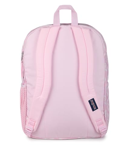 JanSport Laptop Backpack - Computer Bag with 2 Compartments, Ergonomic Shoulder Straps, 15” Laptop Sleeve, Haul Handle - Flutter By - color: Flutter By Pink Ice