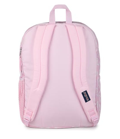 JanSport Laptop Backpack - Computer Bag with 2 Compartments, Ergonomic Shoulder Straps, 15” Laptop Sleeve, Haul Handle - Flutter By - color: Flutter By Pink Ice