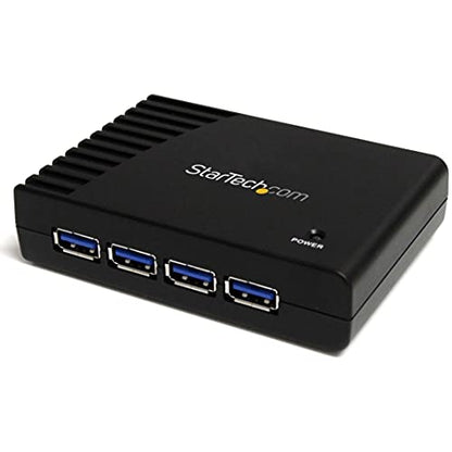 StarTech 4-Port USB-A Hub, 5Gbps, Power Adapter Included (ST4300USB3) | 900mA per port with adapter, Bus or self-powered, Plug-and-play, No drivers, Any operating system - size: 4 Ports, style: 4 x USB-A