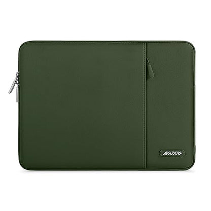 MOSISO Laptop Case 13 inch, Laptop Sleeve Bag with Pocket | Compatible with MacBook Neo A3404 2026/Air/Pro 13 M5/M4/M3/M2/M1 2026-2016, Polyester Vertical Computer Bag, Army Green - color: Army Green, size: 13 inch