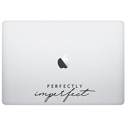 Laptop Sticker Decal - Perfectly Imperfect - Matte Black Skins Stickers