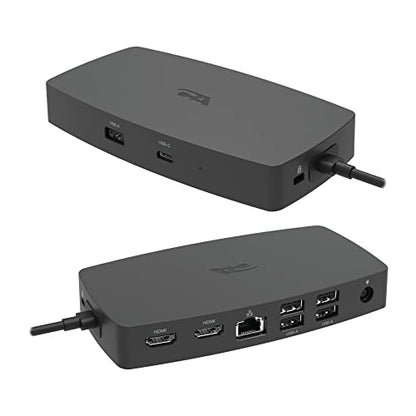 Cyber Acoustics Laptop Docking Station (DS-1000) – USB-C with Dual 4K HDMI Displays, Six USB Ports, Ethernet Port, Power for Laptop, TAA Compliant - size: DS-1000