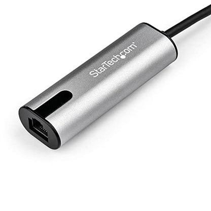 StarTech 2.5GbE USB C to Ethernet Adapter, NBASE-T NIC, 3.1 Laptop, MacBook | Thunderbolt 3 Compatible, 2.5/1G Multi-Speed, MacBook Pro, Surface, Windows & Mac