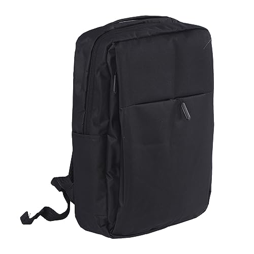 Travel Laptop Backpack Unisex, Work Laptop Backpack with USB Charging Port, Large Casual Daypack for Men Women, Oxford Fabric Carry On Computer Bag with Anti - Slip (Black)