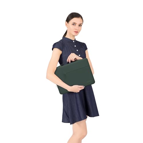 MOSISO Laptop Case 13.3 inch, 13-13.3 inch Laptop Sleeve with Handle Compatible with MacBook Air/Pro 13/Pro 14 M5 M4 M3 M2 M1,HP Dell ASUS Lenovo, Polyester Multifunctional Computer Bag,Midnight Green - color: Midnight Green, size: 13.3 inch