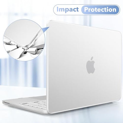 May Chen Compatible with MacBook Neo 13 inch Model A3404 2026 Release, Slim & Lightweigh Frosted Finish Protective Case with Keyboard Cover&Screen Protector, Frosted Transparency - color: Frosted Transparency
