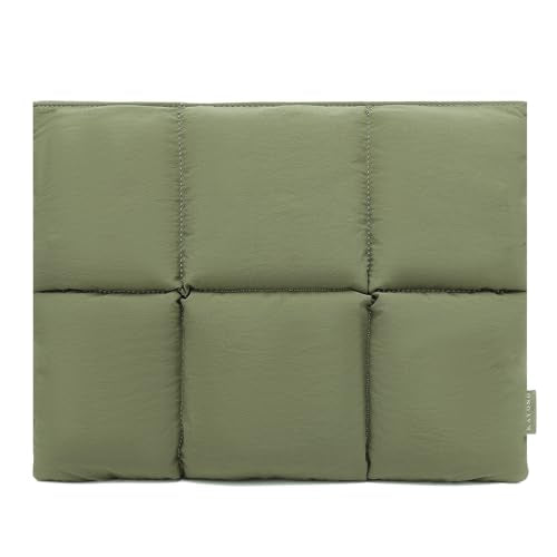 KAYOND Puffy Laptop Sleeve 13 Inch 14 inch, Pillow Shape Laptop Sleeve, Compatible MacBook Pro 13inch 14 Inch M4 M5 Pro/Max, MacBook Air M1 M2 M3 M4 2026, Green - color: Green, size: For 13"-14" MBA/MAP M4 M3 M2 M1