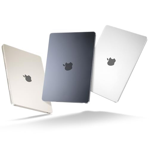 MEEgoodo for MacBook Air M5/M4/M3/M2 13 inch Case 2026-2022, Fit Model A3449/A3240/A3113/A2681, Flexible Case for MacBook Air 13.6 inch with TPU Keyboard Cover & Webcam Cover & OTG Adapter, Clear - color: Clear