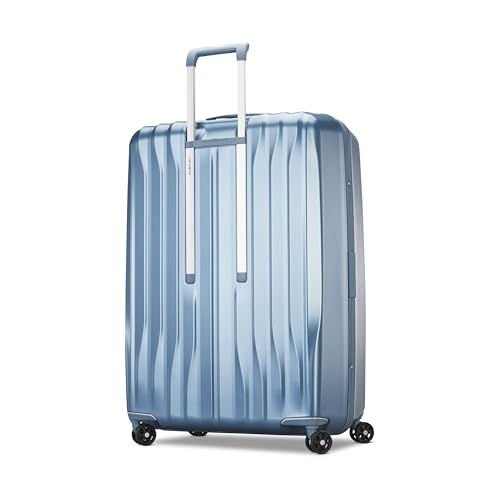 Samsonite UpLIFT X-Large Checked Hardside Luggage with Spinner Wheels - Airline-Approved, TSA Lock, Adjustable Handle System - Polycarbonate Hard Suitcase for Ultra Lightweight Travel - Elemental Blue - color: Elemental Blue, size: X-Large Checked