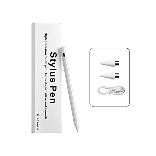 EFAITHFIX Stylus Pen for Touch Screens with Magnetic Design Rechargeable Universal Active Stylus Pen Compatible with iOS/Android/Tablet/Phones/iPad pro/Mini/Air Digital Pencil for Writing and Drawing - color: Stylus Pen for Android White