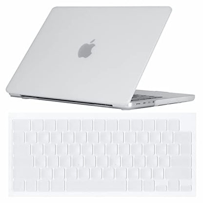 Se7enline for MacBook Pro 14 inch Case 2026-2021 M5 M4 M3 M2,Frost Clear | 2 in 1 Matte Hard Shell Laptop Case with Keyboard Cover Anti-Scratch Heat Dissipation Full Port Access Slim Lightweight - color: Matte Transparent