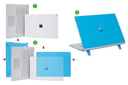 mCover Case Compatible for 2016~2022 13.5" Microsoft Surface Book 1/2 / 3 with Detachable Tablet Display ONLY (NOT Fitting Cheaper Surface Laptop Models) - Purple - color: Purple