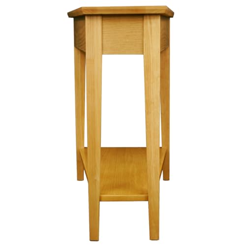 Leick Home 10074-DS Recliner Wedge Side Table with Shelf, Desert Sand - color: Desert Sands