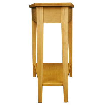 Leick Home 10074-DS Recliner Wedge Side Table with Shelf, Desert Sand - color: Desert Sands