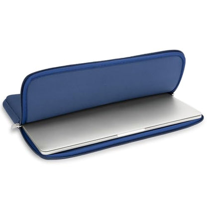 RAINYEAR 13 Inch Laptop Sleeve Case Padded Carrying Bag, Navy Blue | Slim Protective Soft Zipper Computer Cover for 13.3 inch MacBook Air/Pro M1 M2 M3 M4 M5 A3449 A3240 A3113 A2681 A2338 - color: Navy Blue, size: 13"